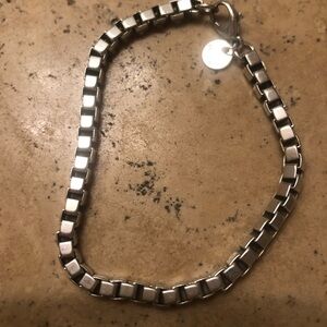 Tiffany & Co. Venetian box link bracelet.